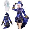 Furina Косплей с париком Черный Бог Воды Фокалорус Геншин Косплей Костюм Взрослый Костюм Культурный Фестиваль Событие Костюм Сценическая Одежда Furina Косплей