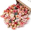 20Pcs 2cm Mini Rose Artificial Flowers Heads For Home Decor Wedding Decoration Fake Flowers DIY Wreath Scrapbook Gifts Accessory
