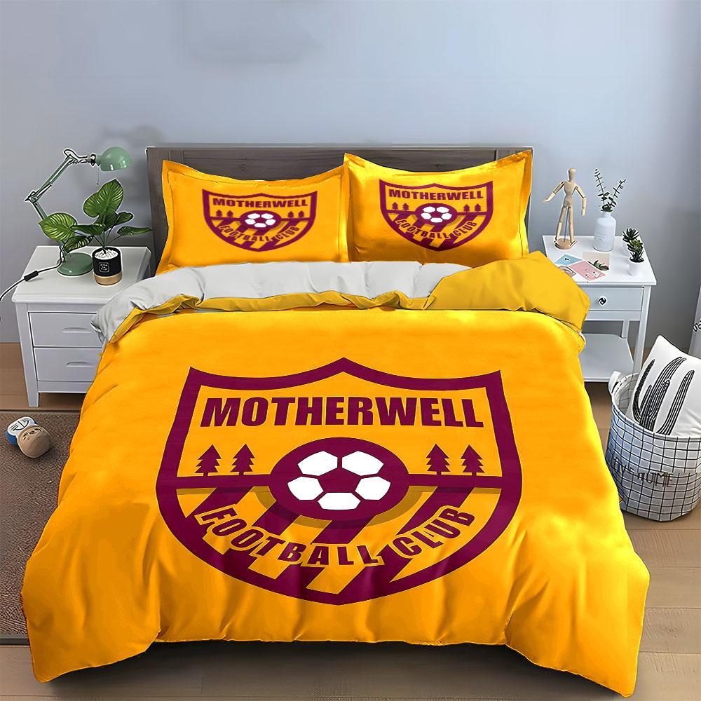 "Motherwell Football Club Bedding" Bedding Duvet Cover Set Duvet Cover Pillowcases (1 * Duvet Cover 2 * Pillowcases, without duvet insert)