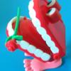 Funny for Baby Kids Plastic Teeth Rose Wind Up Clockwork Toy Clockwork Toy Walking Teeth Shape