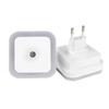 1-4 шт. светодиодный беспроводной датчик ночника EU US Plug Mini квадратный ночной светильник для детей гостиной спальни коридора лампа освещения