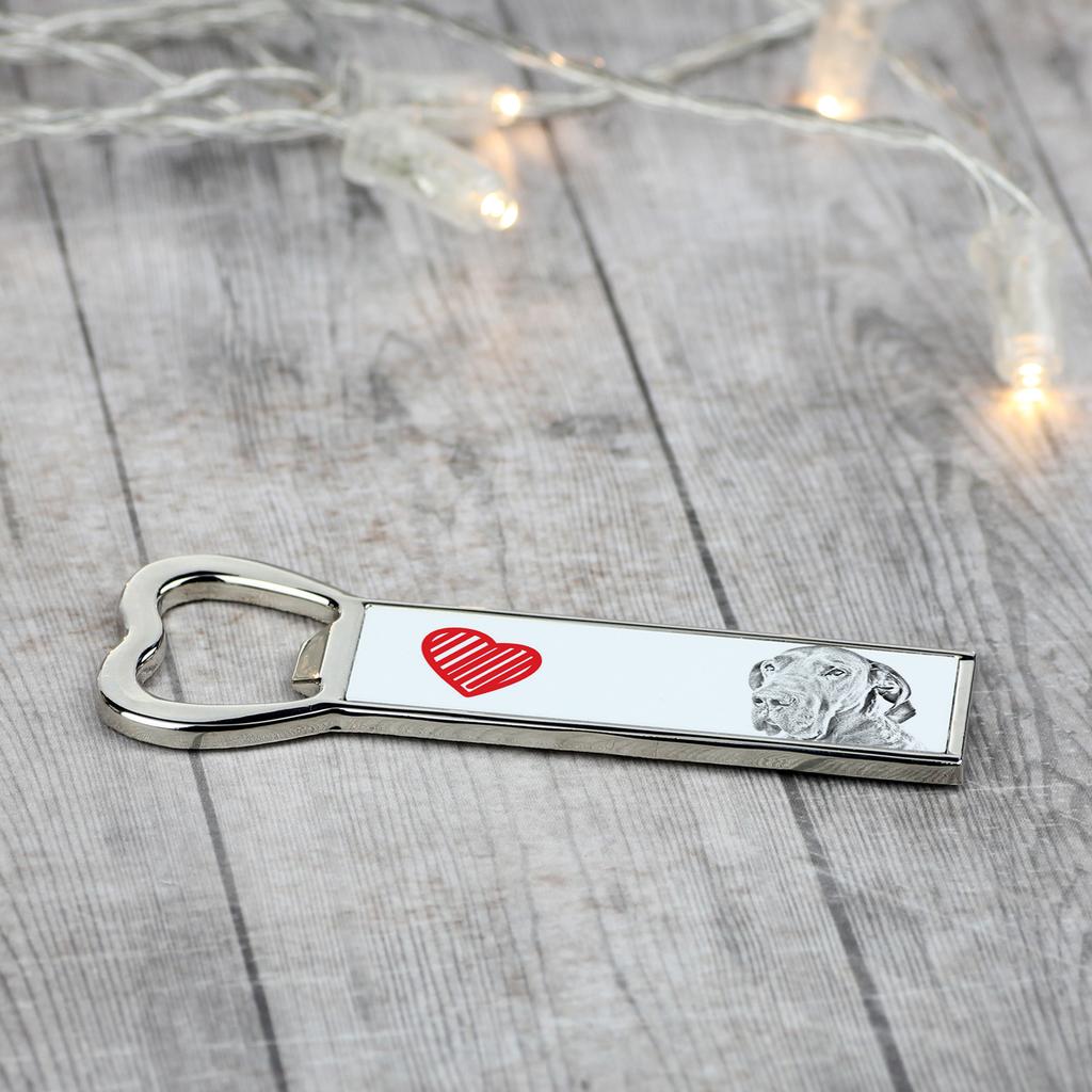 Dog Niemiecki I - Otwieracz Do Butelek Z Psem, Personalizowany Otwieracz Na Lodówkę, Wyjątkowy Upominek Dla Mężczyzny Marki Art-Dog