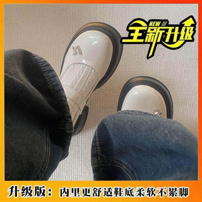 Туфли Мэри Джейн на платформе, женские, весна-осень 2024, новые туфли в британском стиле с круглым носком, на липучках, французские одинарные туфли