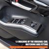 Soft Carbon Fiber Car Inner Door Glass Lifting Frame Panel Trim Sticker For Toyota Highlander -2026 Car Accessories