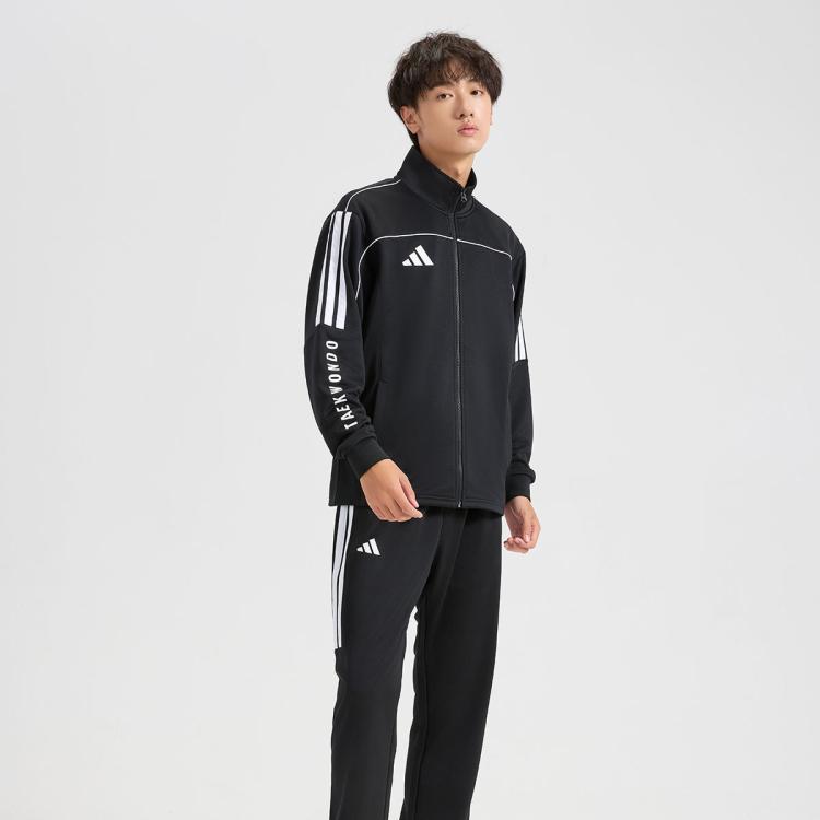 adidas Повседневная вязаная куртка с воротником-стойкой, унисекс, TR40TK-BW