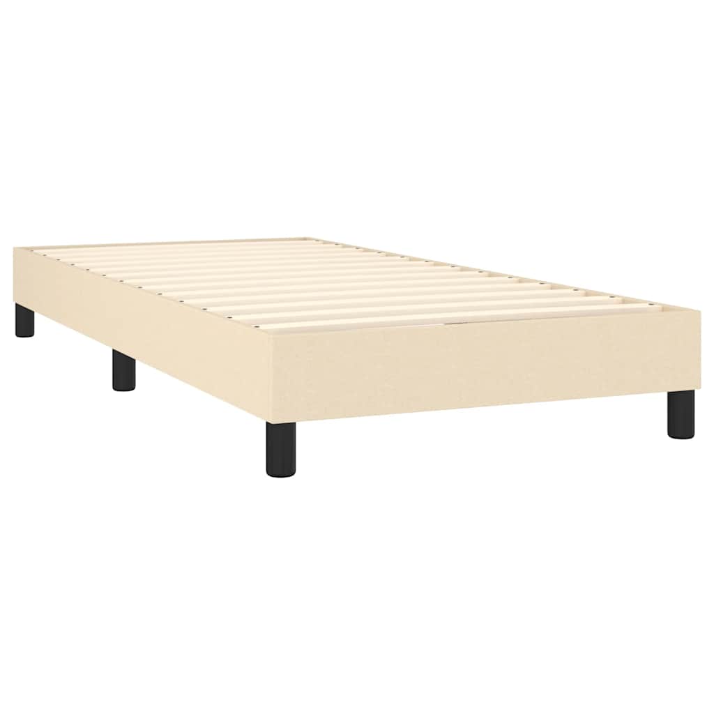 Vidaxl Rama Łóżka Bez Materaca Kremowa 80X200 Cm Tkanina