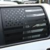 2 Pieces Black Rear Window American Flag Decal Stickers For Ford F150 2009-2014
