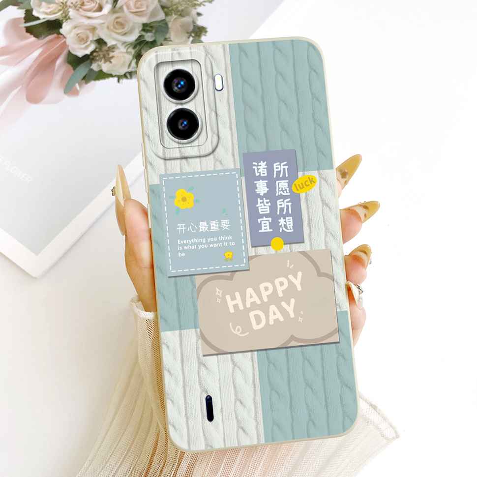 Для Tecno Pop 6 Без сканера отпечатков пальцев Чехол Милая Кошка Рисунок Однотонный Мягкий Силиконовый Чехол Для Tecno Pop 6 Pop6 Чехол для Телефона