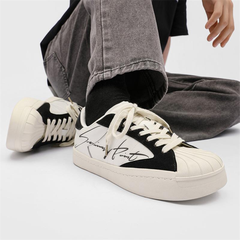 New four-season personalized standard lace-up sports and leisure shell head shoes trendy shoes