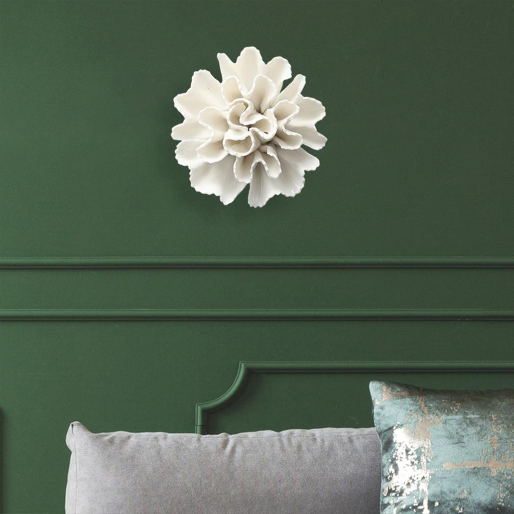 Подвесная стена 3D керамический цветок настенный декор искусственный цветок для офиса дома керамические цветы ручной работы скульптура подвесной декор