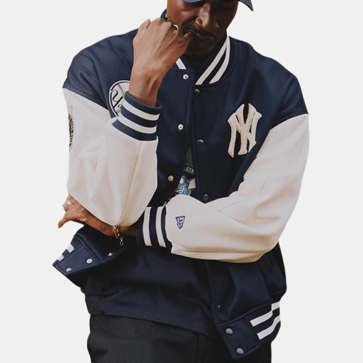 New Era SS25 Нью-Йорк Янкиз Свободная Спортивная Повседневная Куртка с Длинным Рукавом Унисекс куртки 60756030