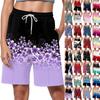 Shorts For Women Printing Workout Running Soft Yoga Shorts With Pockets