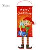 Puntos Christmas Merry Santa Elk Snowman Print Висячие ноги баннер флаг Xmas Door Decor