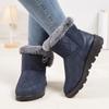 Женские ботинки, новинка 2024 года, зимние непромокаемые нескользящие женские зимние ботинки, нескользящая плюшевая хлопковая обувь, большие размеры 36-44