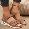 Fashion Summer Women's Sandals Fashion New Open Toe Platform Wedge Sandals for Women Outdoor Casual Beach Shoes Women's Sandalias