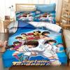 Cartoon Football Duvet Cover Captain Tsubasa Pillowcase Bedding Set Adult Boys Girls Bedroom Decoration Single Double Size