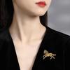 1Pc Zinc Alloy Fresh Metal Brooch Gift Cloth Decoration Exquisite Horse Brooch