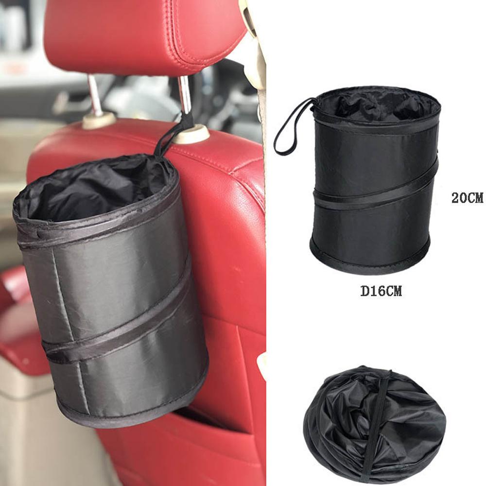 Для автомобильного мусорного бака, сумка, водонепроницаемая автомобильная мусорная корзина, герметичное ведро для автоматического хранения, автомобильный мешок для мусора с боковым карманом