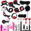 Sex Games Whip Gag Nipple Clamps Sex Toys For Couples Exotic Accessories Sexy Leather BDSM Kits Plush Sex Bondage Set Handcuffs