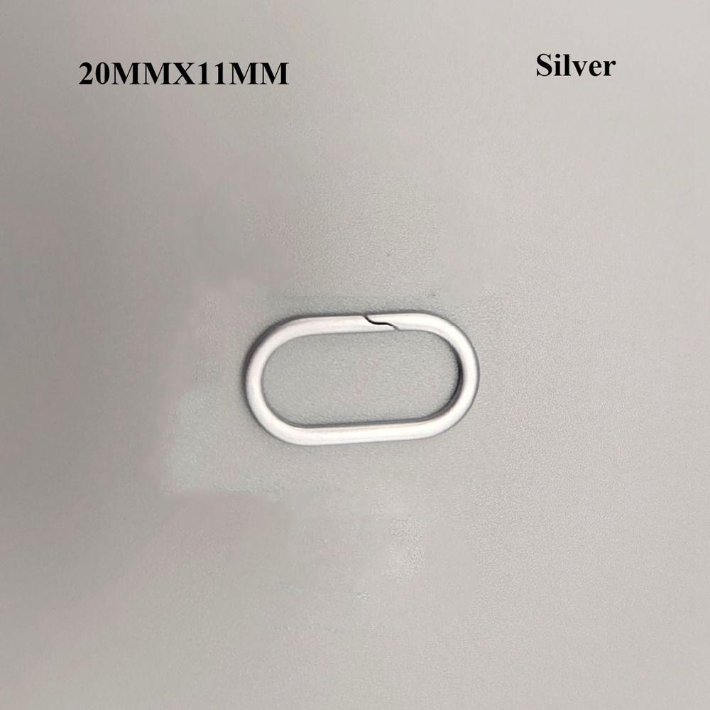 Real Titanium Alloy KeyRings Super Lightweight Pendant Oval Key Rings Male Creativity Gift