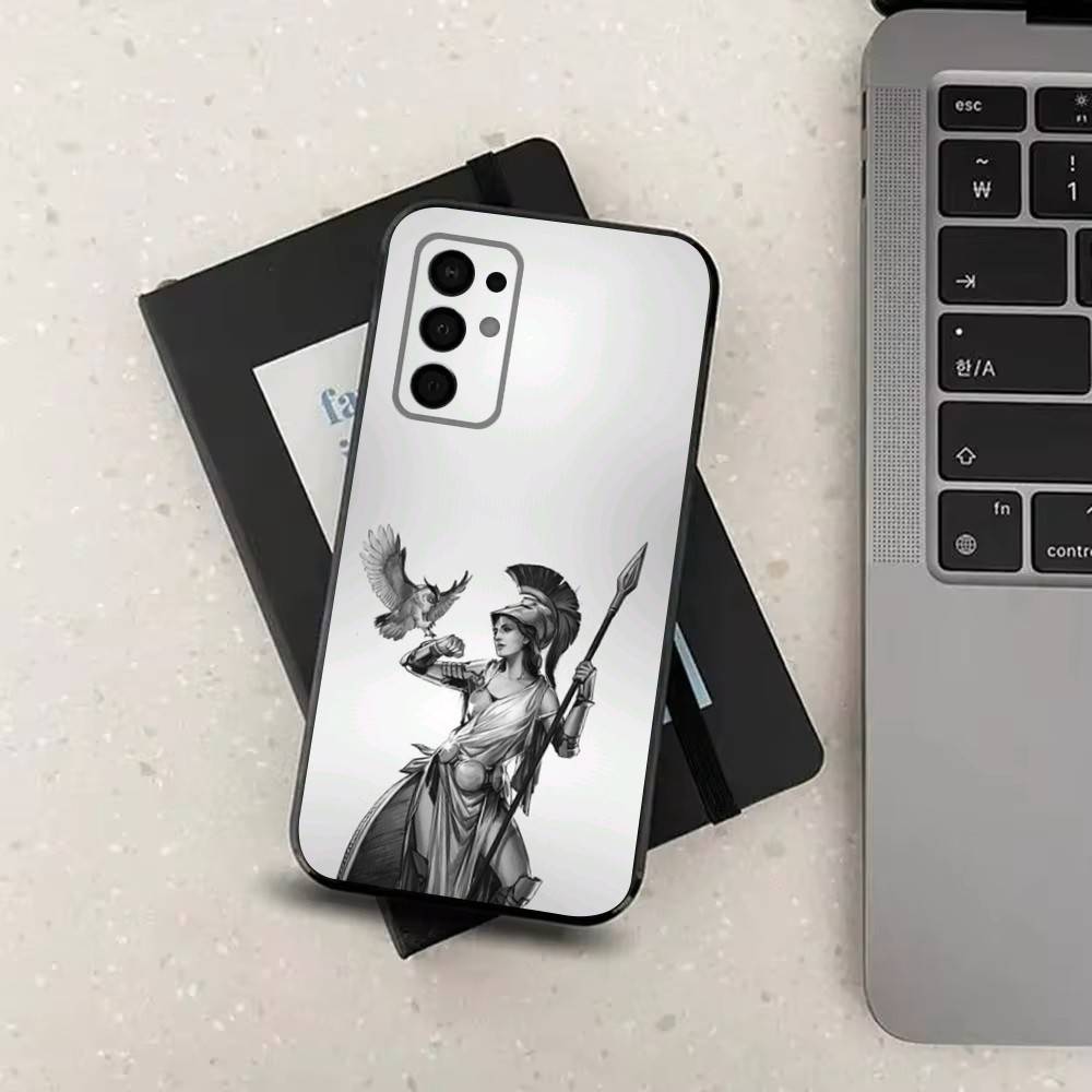 Греческое искусство Мифология Афины Для Samsung Galaxy A53,31,52,72,41,22,73,32,71,Note,J7,8,9,5G Мягкий Черный Силиконовый Чехол для Телефона