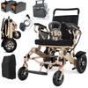 WEYRAL 203 High-End Folding Electric Wheelchair 320W Dual Motor 12AH Dual Battery 150KG Load 40KM Range For Elderly&Disabled Individuals
