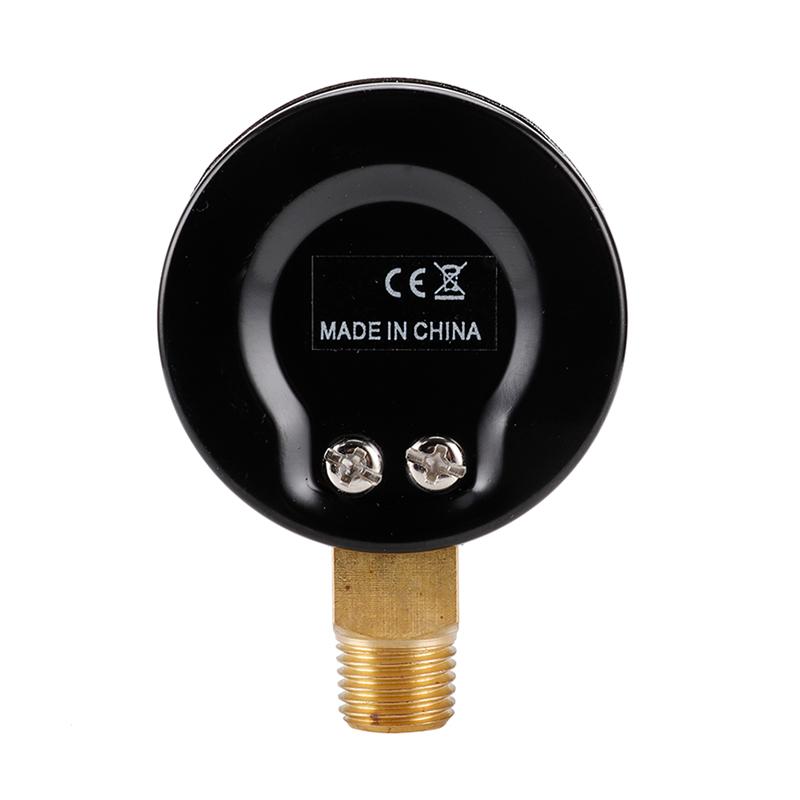 TS-50-14 1/4'' NPT Bottom Mount Pressure Gauge Dual Scale Water Pressure Gauge 0-200 PSI Test Range Oil Pressure Gauge