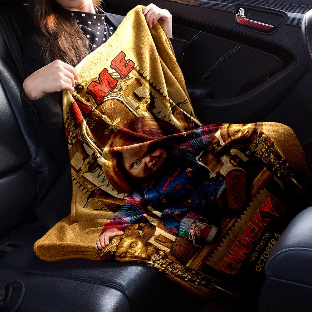 Chucky Returns To Throne In New Season Lightweight Personalized Name Ultrasoft Versatile For Sofa Couch Office Bed Picnics Four Seasons Multipurpose