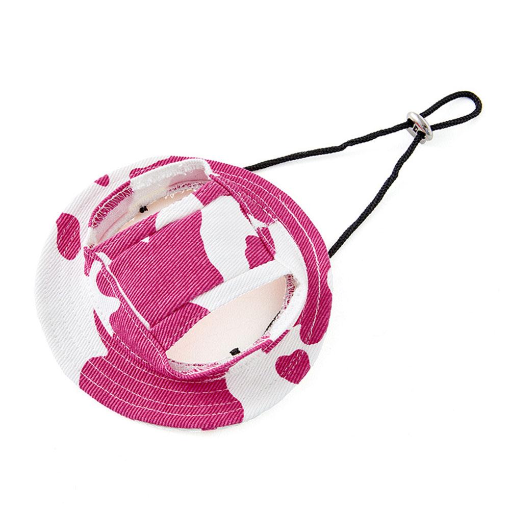 Повседневная шапка для собак, круглая шапка для собак с отверстиями для ушей для щенков, для ухода за домашними животными, нарядная шапка, летняя парусиновая кепка для собак, козырек для мопса