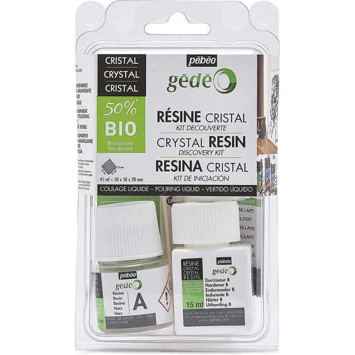 Kit résine de cristal bio - 45 ml