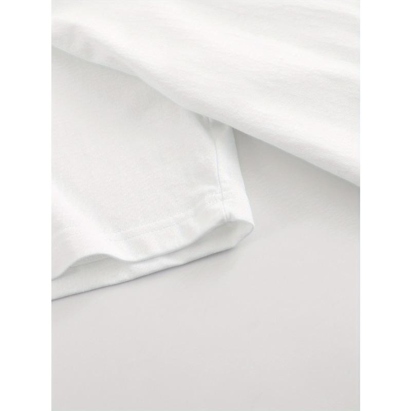 Европейский размер Модная женская футболка с круглым вырезом и принтом с буквами и аниме | Простой дизайн, удобная и дышащая