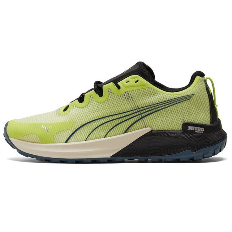 Puma Мужские флуоресцентно-зеленые кроссовки для тренировок и бега Fast‑Trac Nitro с низким верхом 377044-05