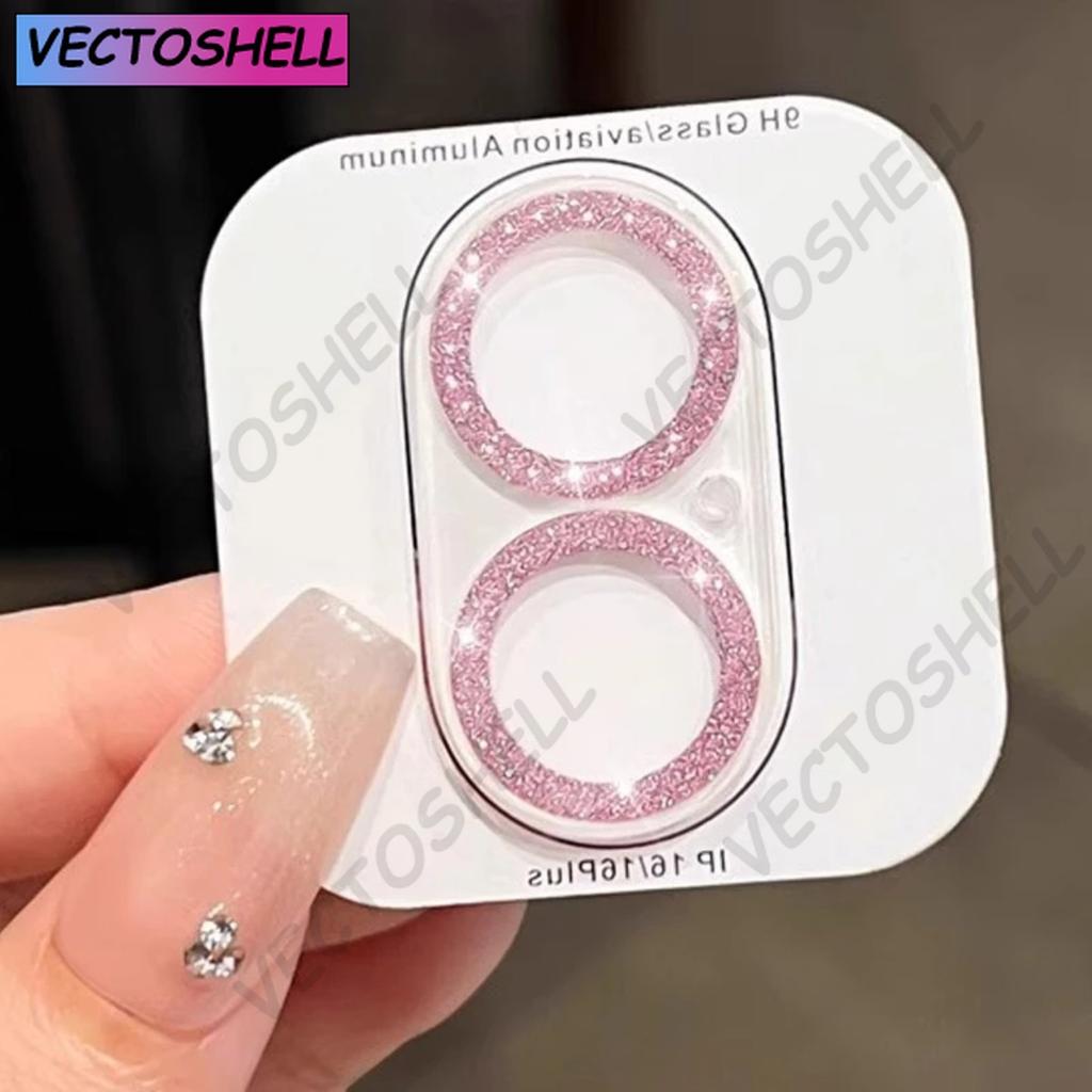 Glitter Camera Lens Glass For iPhone 17 Pro Max 17 Air Diamond Rear Camera Lens Protector Cover for iPhone17Pro Max Lens Glass