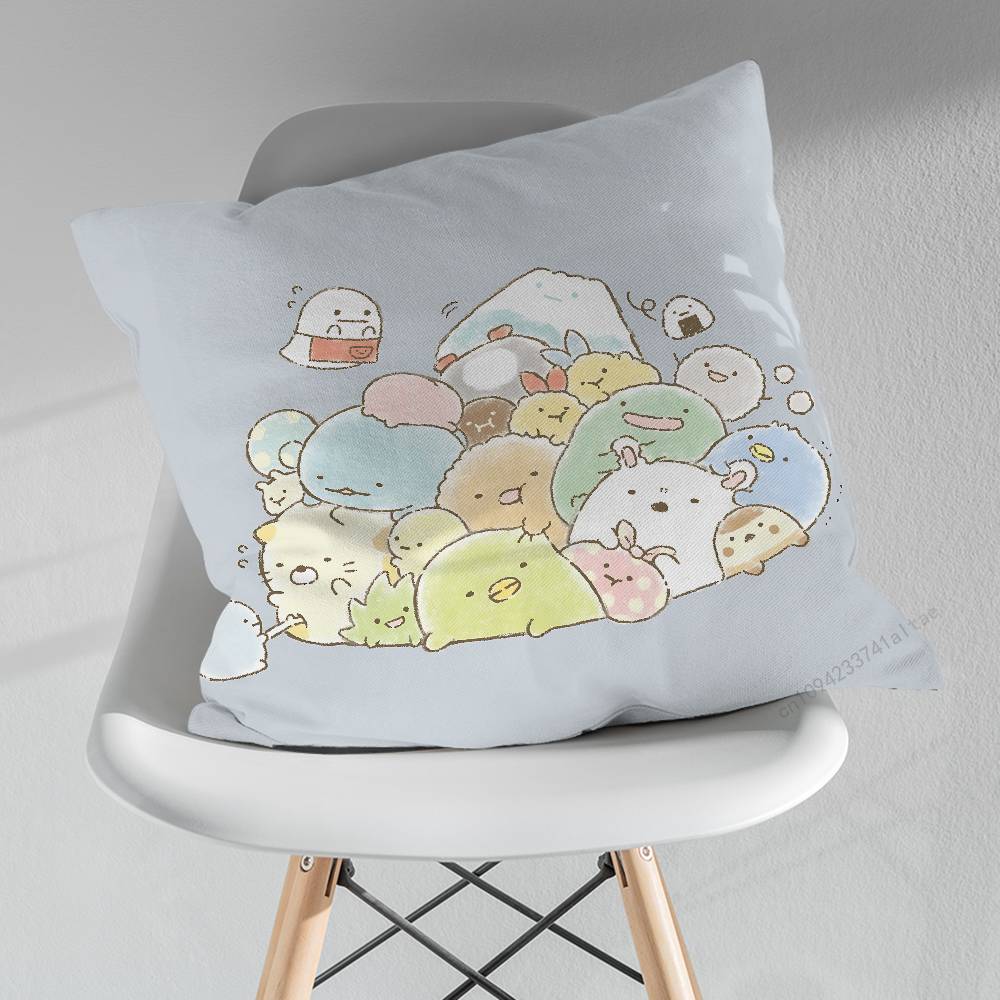 Cute Art SSumikko GGurashi Pillow Case For 30x30cm45x45cm55x55cm For Home Bedroom Decoration And Protector