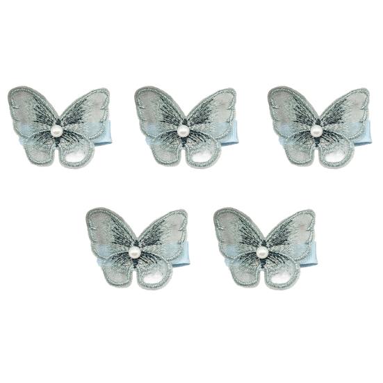 5 шт. женские заколки для волос 3D сетчатая пряжа бабочка декор легкие тканевые заколки для волос аксессуары для украшения волос