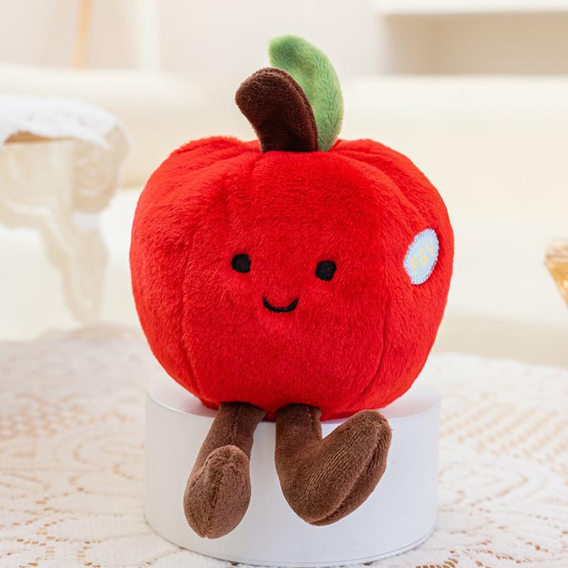 Cute Orange Pineapple Watermelon Durian Strawberry Cartoon Plush Doll Pendant