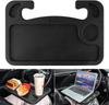 Car Steering Wheel Desk for Laptop,Multipurpose Travel Car Accessories, Car Seat Stand Trays for Eating, Steering Wheel Under Table Console(Black)