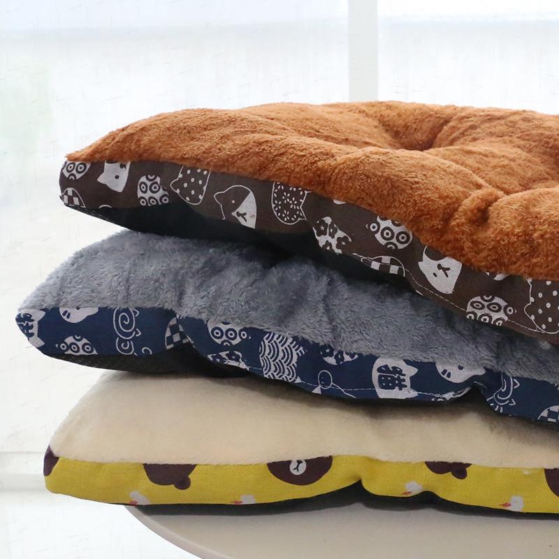 Мягкое фланелевое одеяло для домашних животных, утолщенный флисовый коврик для домашних животных, коврик для щенка, собаки, кошки, диванная подушка, согревающий спальный чехол для кошек, домашний ковер