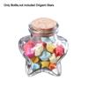 Craft Wishing Bottle Stars Shape Pentagram Storage Bottle DIY Origami Stars Glass Bottle  Home