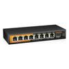 keepLiNK Switching Hub with 1 10GbE Metal No Settings 8-port 2.5Gbps SFP+ Port, Housing, Fanless, Quiet, Required, Wall-mountable