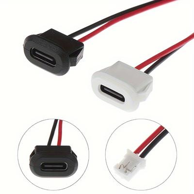 5 ШТ USB 2.0 Прямая сварка проводов Тип Материнская лампа Игрушка Порт для зарядки Настольная лампа Порт для зарядки прецизионного прибора