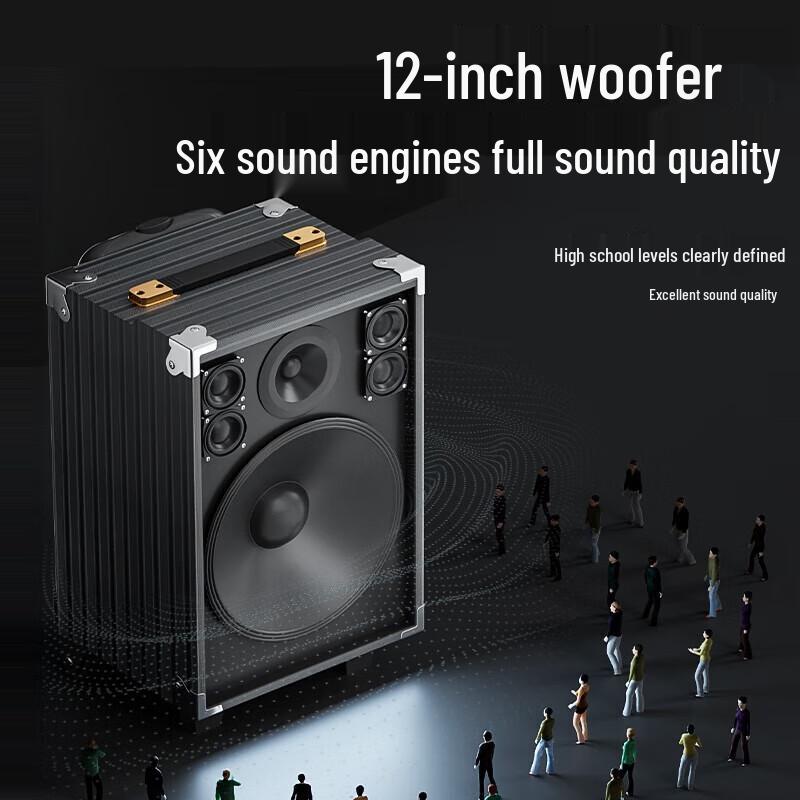 Портативная Bluetooth-колонка Newmine N518 8 дюймов