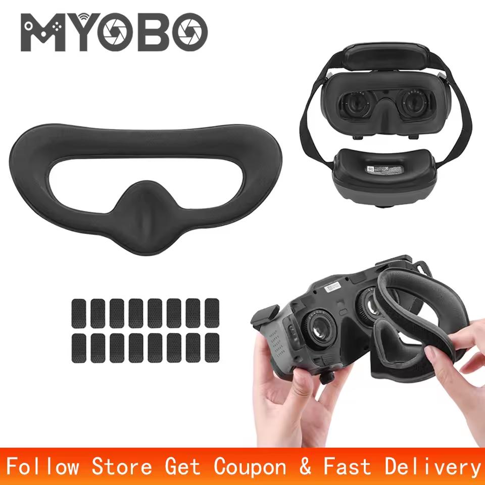 Подушечка для глаз из губчатой пены для очков DJI Goggles 2, маска для глаз, крышка для линз, сменная подушечка для лица, мягкая накладка для лица для очков DJI AVATA Goggles 2