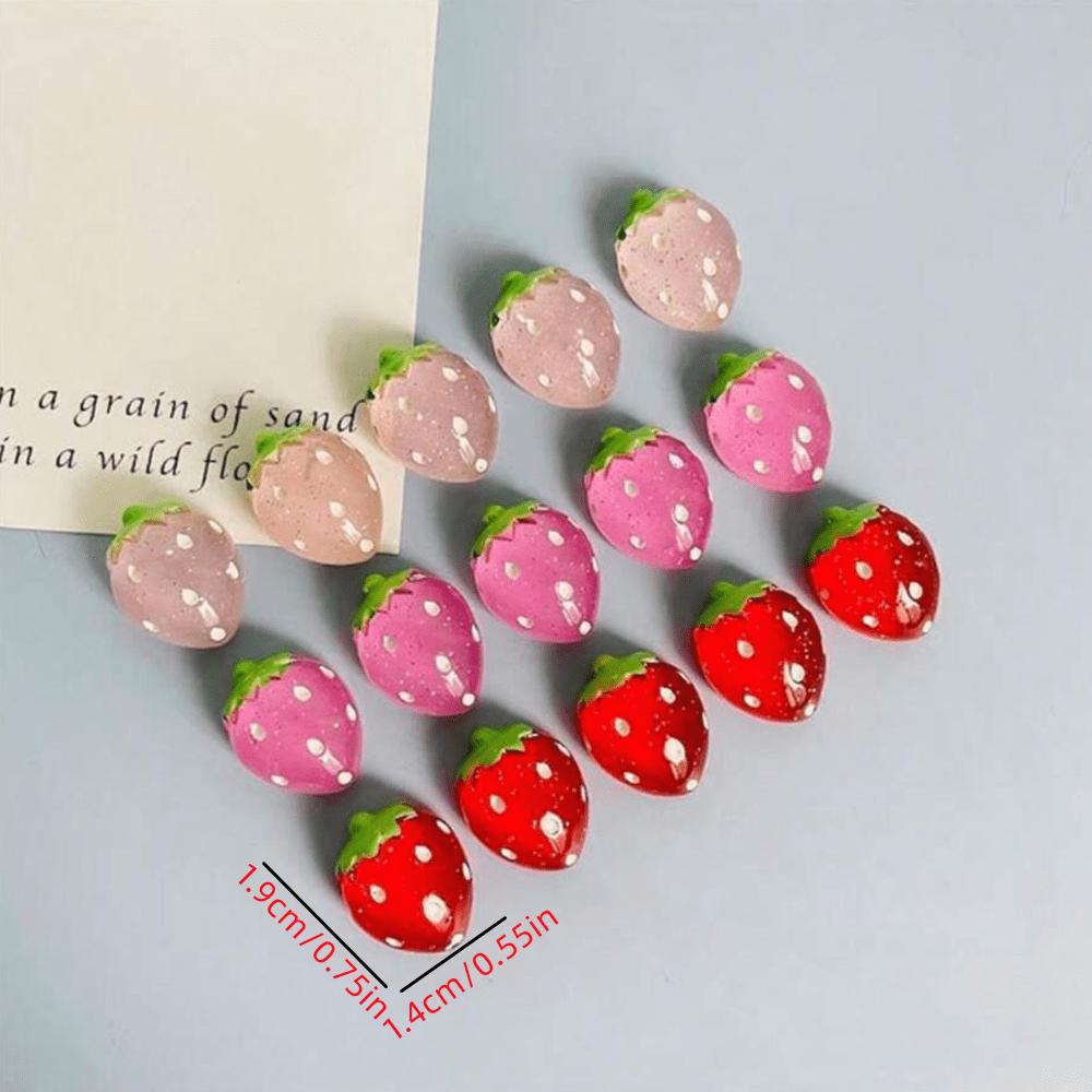 9 шт. Красивые магниты на холодильник с клубникой, милые декоративные магниты, персонализированные наклейки на холодильник, подходят для кухни