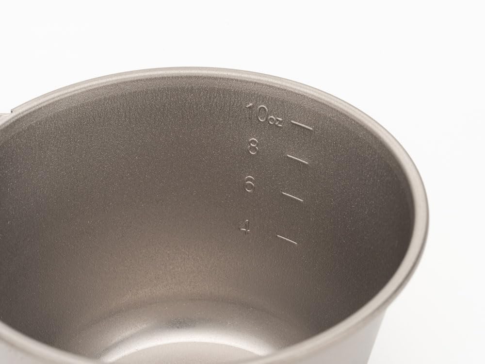 Кружка Snow Peak Deep Titanium Sierra с крышкой для кемпинга и отдыха на природе, легкая, E-314