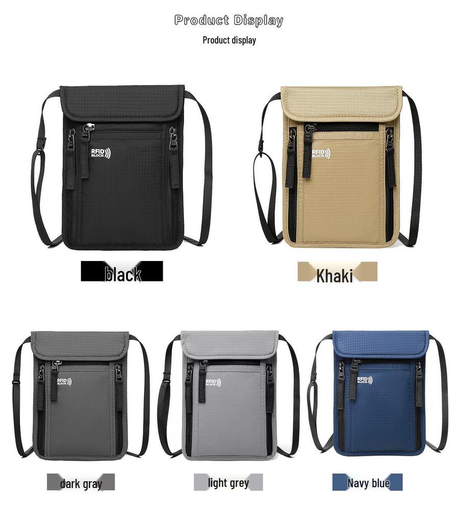 Waterproof RFID Travel Passport Holder & Multifunctional Neck Pouch