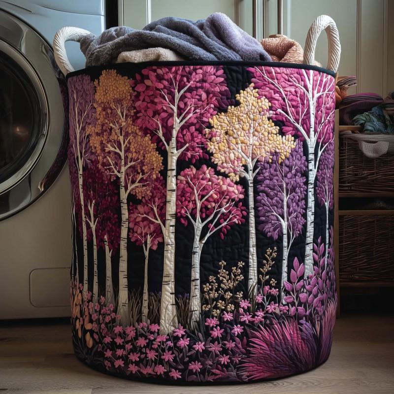 Quilted Laundry Basket Storage Organizer Clothes Dirty Home Organization