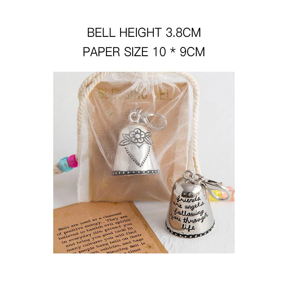 Колокольчик благословения Друзья — ангелы сувениры для вечеринки Креативный колокольчик Ангел Талисман на удачу для транспортных средств дверей рюкзаков ключей подарок
