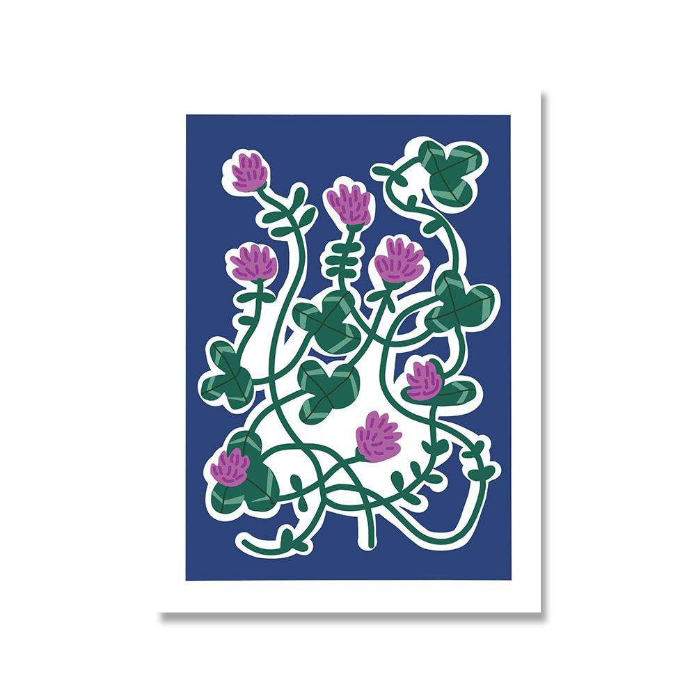 Flower Market Colorful Abstract Botanical Spring Flowers In Vase Wall Art Canvas Painting Wall Pictures For Living Room Decor