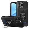 Защитный чехол для телефона IPhone 16 15 14 13 12 11 Pro Max с кольцом-подставкой, карманом для карт и защитным окошком для камеры, военного качества